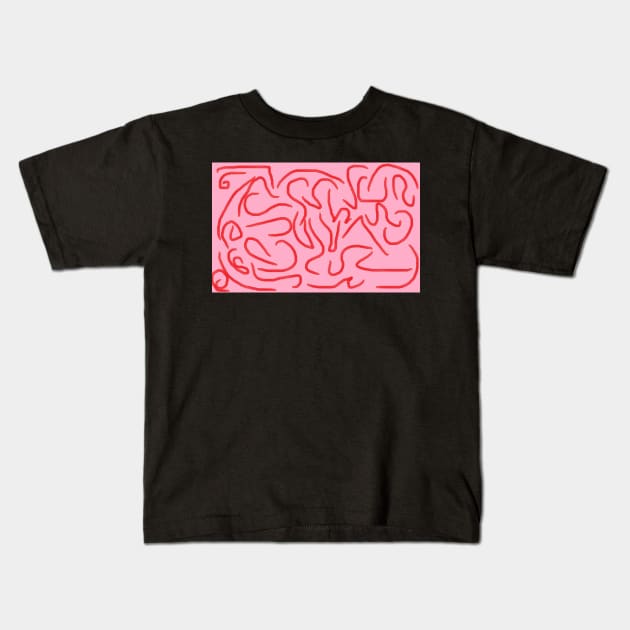 pink labyrint Kids T-Shirt by ana2ntona